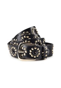 B.BELT - Nietengürtel Leder - black