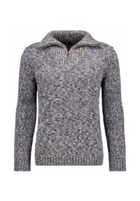 RAGMAN - Strickpullover, Troyer, für Herren - 980 BLAU GEMU
