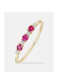 Diamant L'eternel - Ring, mit Rubin, 375 Gelbgold - gold