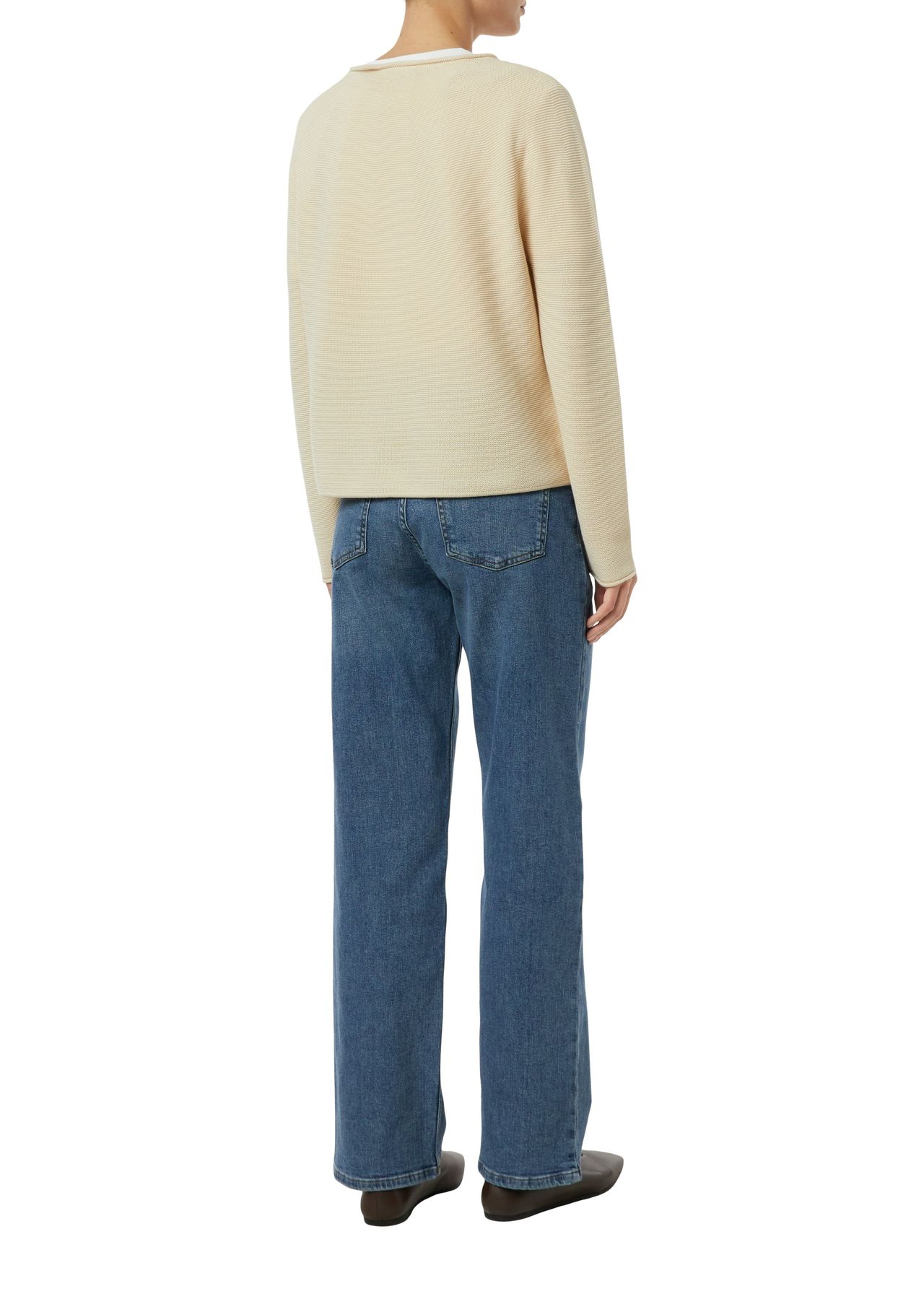 Comma, Strickpullover, Rollsaum, FüR Damen, Beige, 38