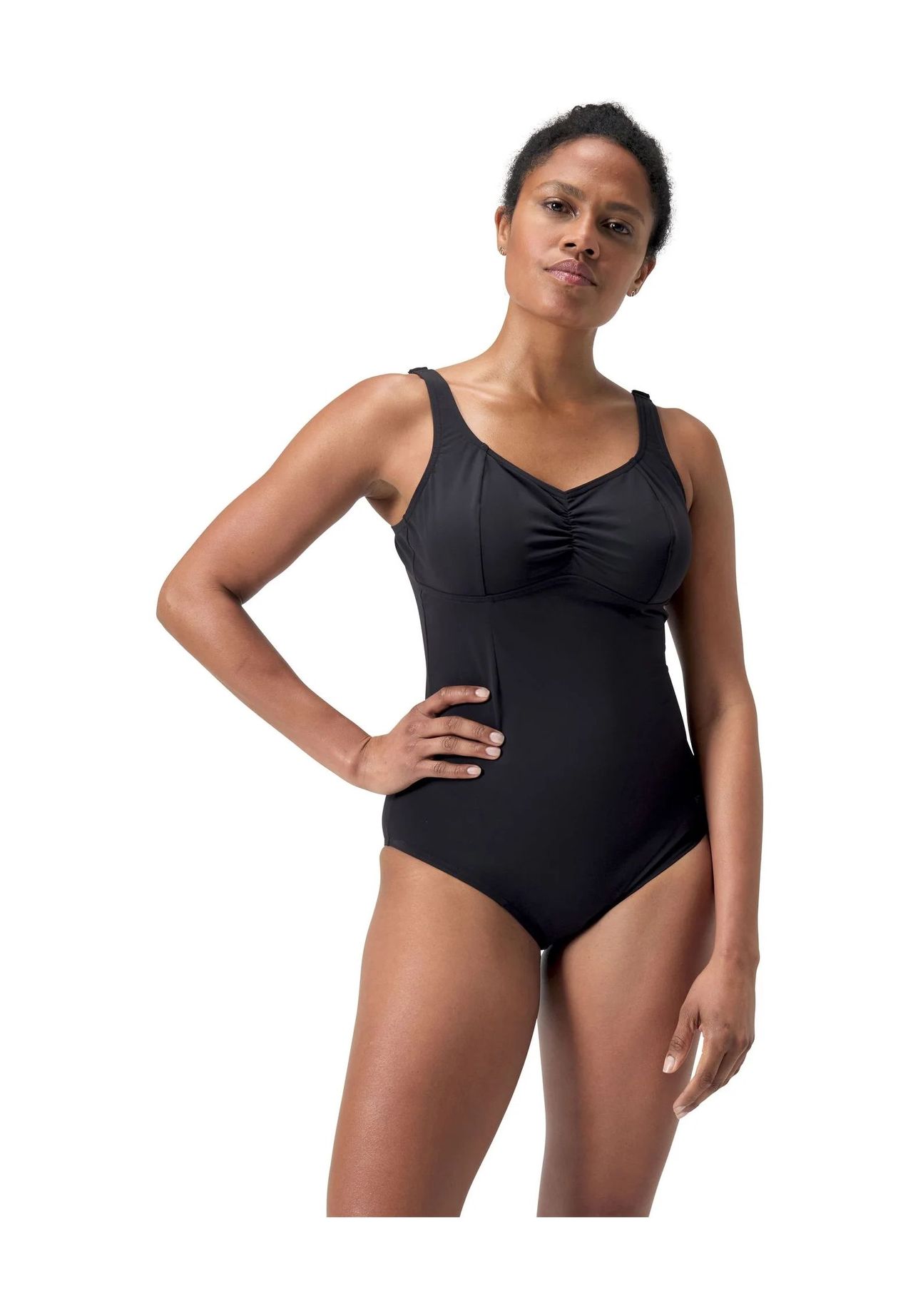 Speedo® Badeanzug "Aquanite", Verstellbare TräGer, ChlorbestäNdig, FüR Damen, Schwarz, 38
