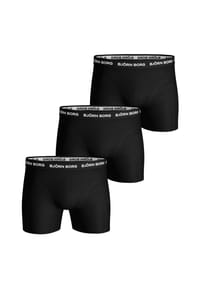 BJÖRN BORG - Herren Boxershorts 3er Pack - Pants, Cotton Stretch, Logobund - Schwarz2