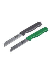 CHEFKOCH trifft FACKELMANN® - Gemüsemesser-Set, 2-teilig - GRÜN/SCHWARZ