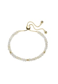 SMART JEWEL® - Armband mit Süßwasserperlen, Silber 925 - weiß