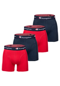Champion® - Herren Boxershorts, 4er Pack - Baumwolle, Logobund, einfarbig - Blau/Marine
