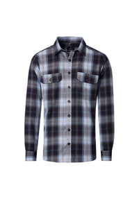 CASAMODA - Herren Freizeithemd uni Casual Fit - Dunkelblau