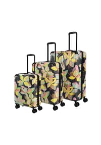 travelite Cruise - Cruise 4 Rollen Kofferset 3-teilig - gelbe orchidee
