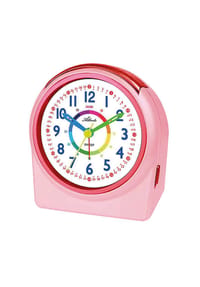 Atlanta by PARAGON - Kinderwecker ohne Ticken mit Licht & Snooze - 2137/17 (rosa) - Rosa