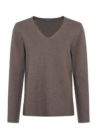 GALERIA essentials - Pullover "Peja", V-Ausschnitt, für Damen - BLACK