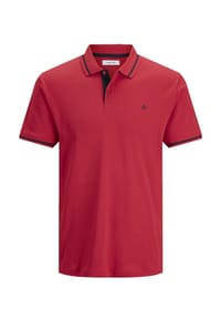 JACK & JONES - Polo Shirt Poloshirt Polohemd JJEJERSEY POLO Shortsleeve - Black