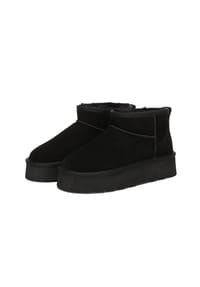 EVERAU® - Damen Ultra Mini Plateau Stiefel Heron - BLACK