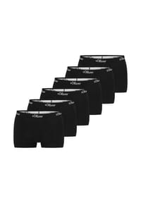 s.Oliver - Retro Short / Pant 6er Pack Basic - Blau / Dunkelblau / Schwarz