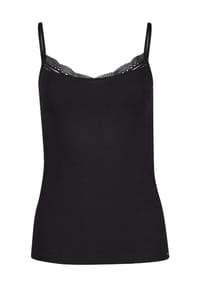 SKINY® - Unterhemd, Spitze, Spaghetti-Träger, für Damen - 7665 BLACK