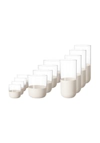 Villeroy & Boch Bargläser Manufacture Rock 12er Set weiß-transparent - MANUFACTURE ROCK - weiß-transparent