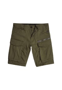G-STAR RAW - Herren Cargoshorts - Rovic Zip Regular Short, kurz, Premium Mico Stretch, einfarbig - Dunkelblau