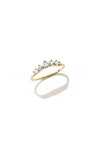 Thomas Sabo - Ring mit weißem Zirkonia - gelbgoldfarben