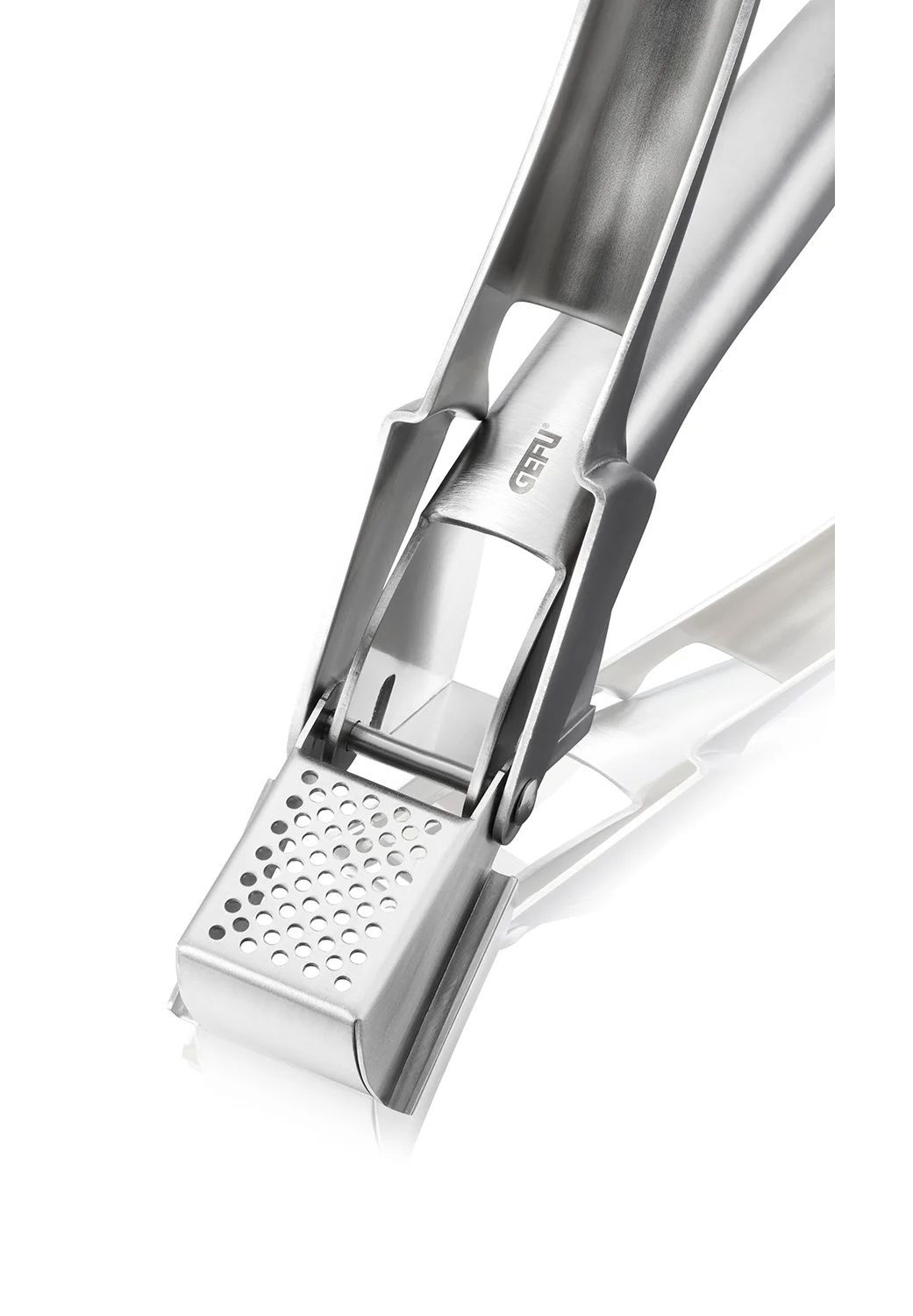 Gefu® Knoblauchpresse, Silber, 17,5 Cm