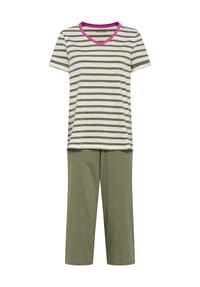 SCHIESSER - Schlafanzug, 3/4 kurz, für Damen - 705 LINDE