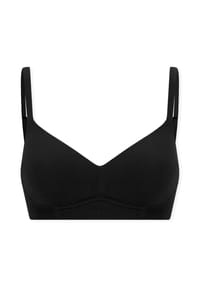 SCHIESSER - Bügelloser BH Unique Cotton, Kreuzträger, für Damen - 000  SCHWARZ