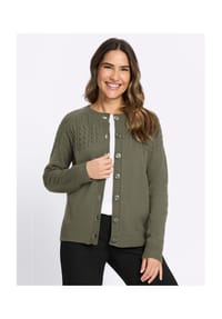 Sieh an! - Strickjacke - bordeaux