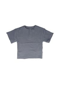 maximo® - GOTS MINI BOY-Hemd, Kurzarm Musselinstoff - beigemeliert