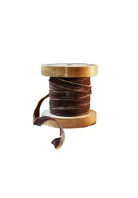 LOBERON - Samtband Sorima dunkelbraun/gold - dunkelbraun/gold