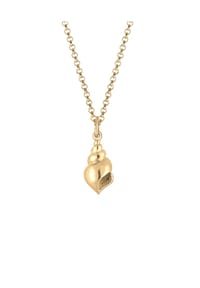 elli. - Halskette Muschel Anhänger Urlaub Meer 925 Sterling Silber - Gold