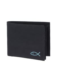 oxmox® New Cryptan - New Cryptan Geldbörse RFID Schutz 12 cm - schwarz-circle bloom cyan
