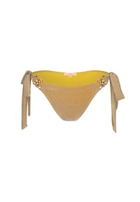 MODA MINX - Bikini Hose Lumiere Amour mit seitlicher Bindung und Steinbesatz - Candy Pink