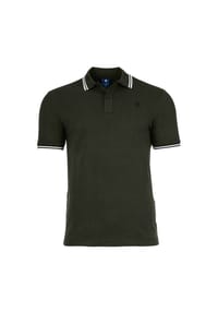 G-STAR RAW - Herren Poloshirt - Dunda Slim Stripe Polo, Knopfleiste, Bio-Baumwolle - Dunkelblau
