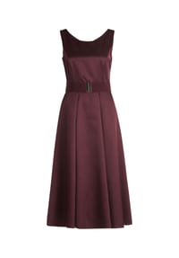 Vera Mont - Cocktailkleid mit Gürtel - Strong Aubergine