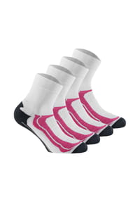 Rohner Advanced Socks - Unisex Quarter-Socken, 4er Pack - Quarter Sport, Baumwoll-Mix - Grau