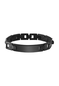 Adelia's Bold Style - Armband – Gliederarmband aus Edelstahl 19,5 cm - schwarz