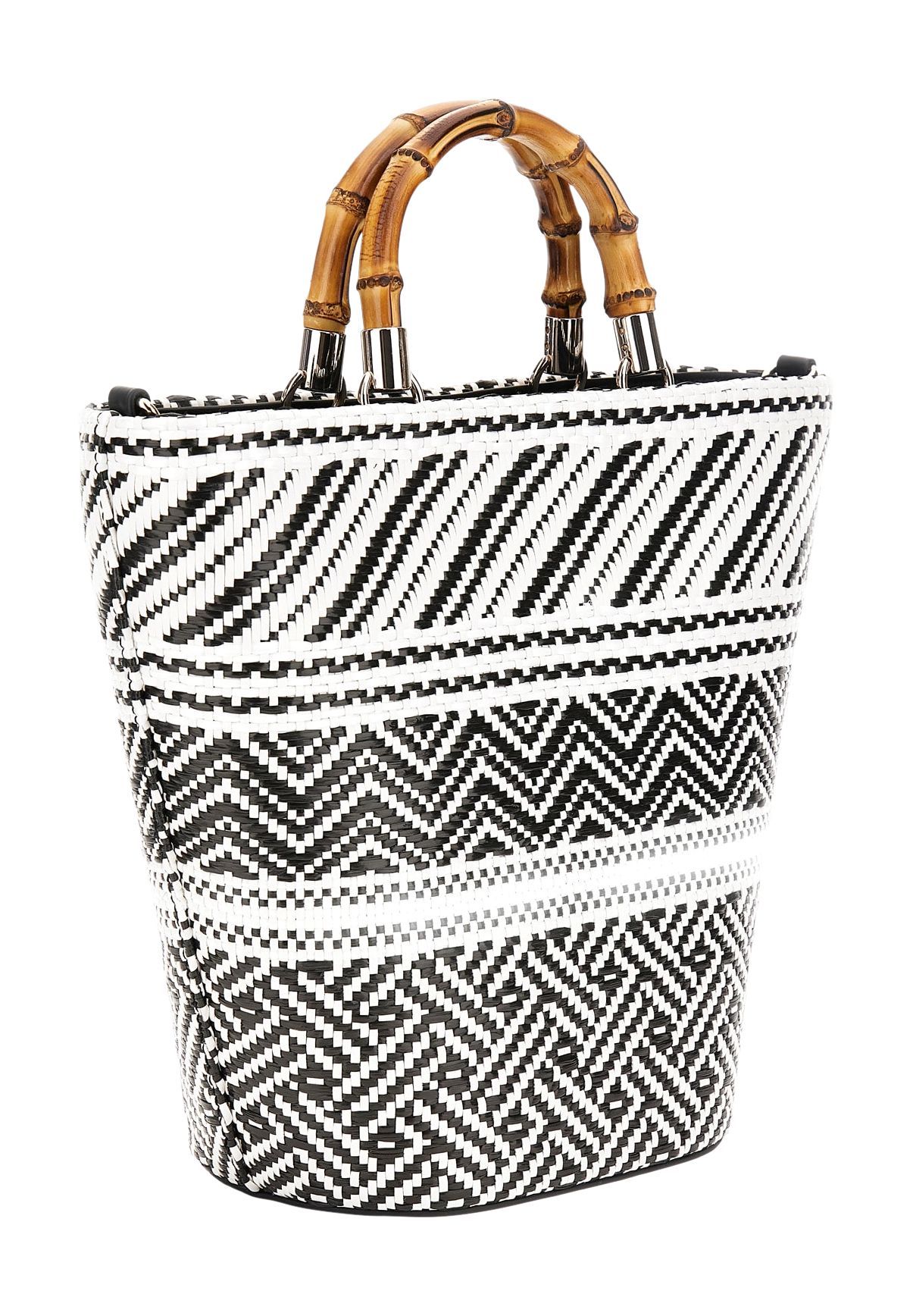 GUESS HAPPYLAND Shoppertasche, Ethno-Muster, Emblem, für Damen 