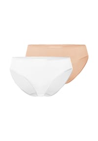 HANRO - Midi Slip 2er Pack Cotton Seamless - Schwarz