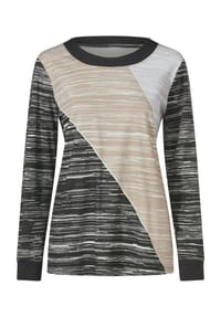 Sieh an! - Sweatshirt - graphit-ecru-bedruckt