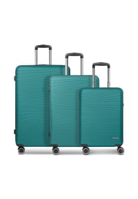 FRANKY Dallas 3.0 - Dallas 3.0 4 Rollen Kofferset 3-teilig mit Dehnfalte - black