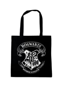 LOGOSHIRT® - Tote-Bag Harry Potter - Hogwarts (white - black