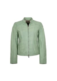 JILANI - Damen Lederjacke Lammnappa hellgrün - hellgrün