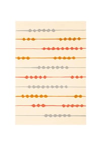 Arte Espina - Wohnzimmer Teppich – Kurzflorteppich Spirit 3083 170 x 240 cm in beige - orange - beige - orange