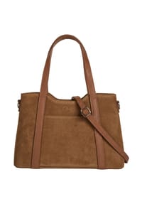 Cluty - Handtasche Echt Leder, Made In Italy - beige