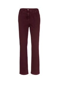 GOLDNER - Schlichte Jeanshose ANNA - burgund
