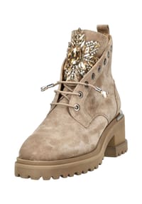 ALMA EN PENA - Veloursleder Stiefelette - Hellbeige