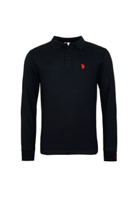 U.S. POLO ASSN. - Longsleeve Poloshirt - schwarz