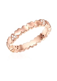 Luluandjane - Damen Ring aus 925/- Sterling Silber in Roségold mit Zirkonia - roségold