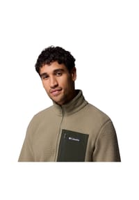 Columbia - Fleecejacke "Jasper Ridge™ Pebbled", Stehkragen, für Herren - 278 D.STONE, BLACK