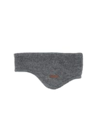 maximo® - GOTS MINI-Stirnband, ausgenäht Wollfleece, Jerseyfutter - braunmeliert