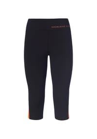 MADELEINE - Verkürzte Tights - schwarz / knallorange