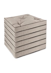 Aspero® - 6 Stuhlkissen 58x58 cm Cartagena - Beige