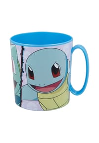 Nintendo - Pokemon Becher Mikrowellengeeigneter Kunststoffbecher 390?ml – Motivbe - Blau 9x8x11cm
